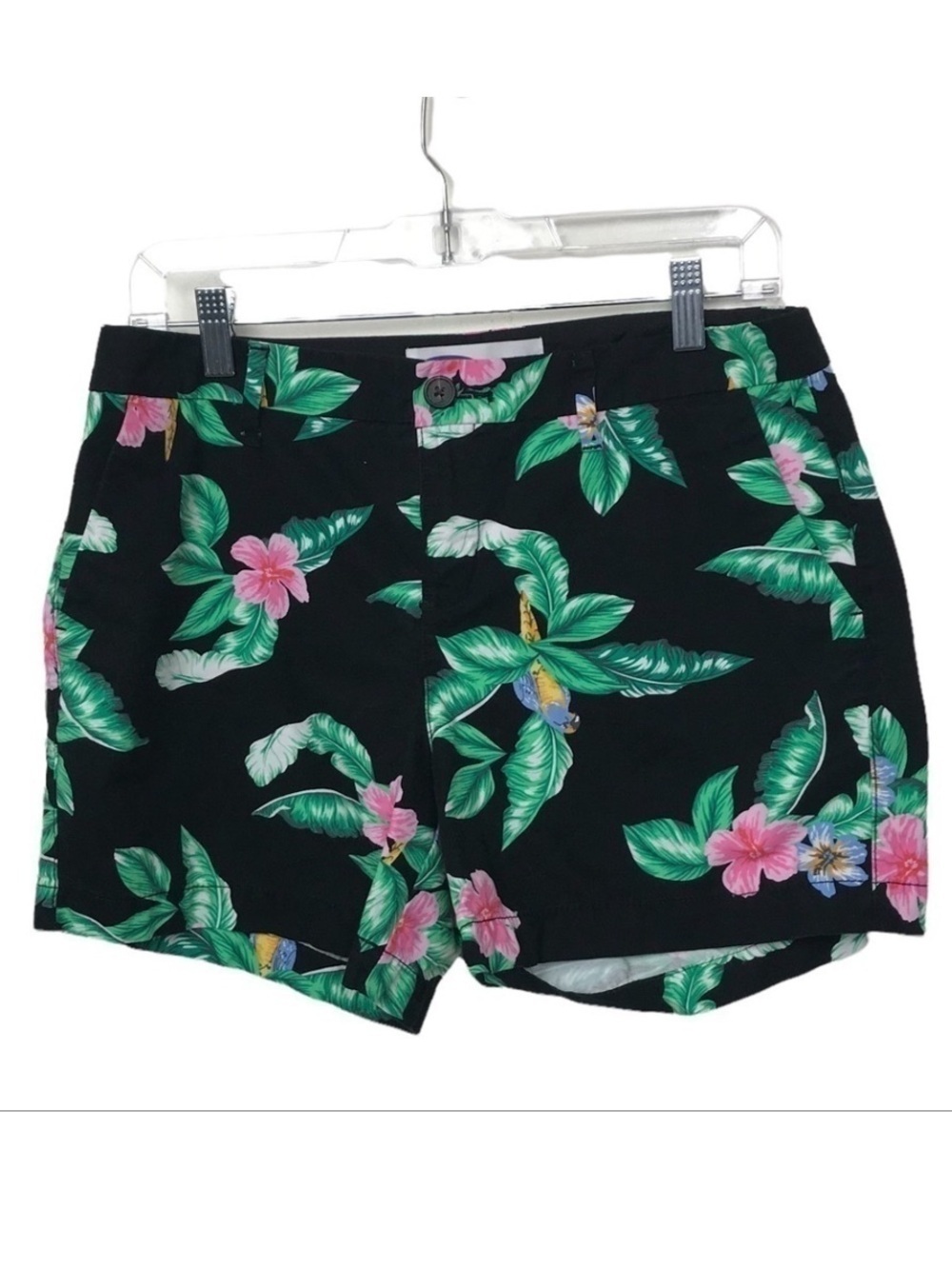 Old Navy Black Floral Everyday Shorts Size 6